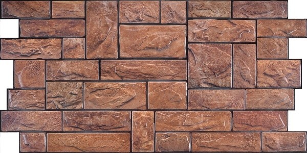 IMG_3618 Διακοσμητικό Πάνελ 3D PVC 2597 Πριονισμένη καφέ πέτρα - Image 1