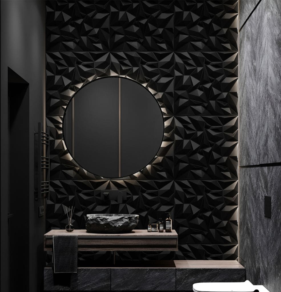 Untitled design (5) Διακοσμητικό Πάνελ Τοίχου / Οροφής 3D MODERN-ΑΜΕΘΥΣΤΟ BLACK - Image 7