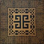 Διακοσμητικό Πάνελ Οροφής / Τοίχου WERSO-1 / BLACK-GOLD