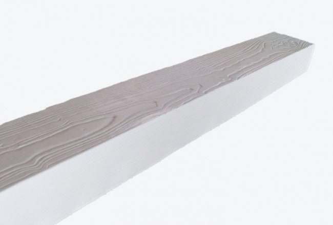 white_beam3 Διακοσμητική δοκός πολυουρεθάνης LOGODOM PU - B0906 / 2m / Λευκή