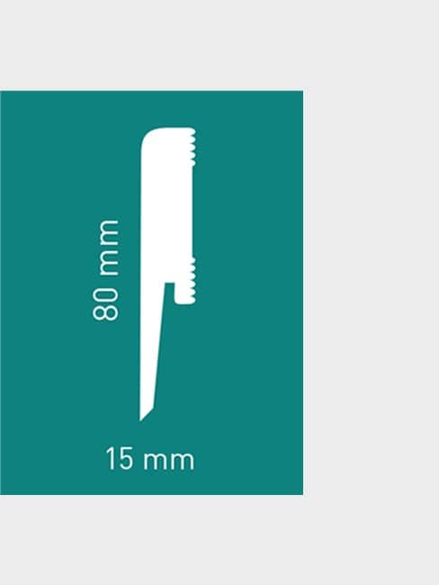 dora80x10 Σοβατεπί HDPS "Dora 810" 2.4m Πατώματα-Laminate - Image 2