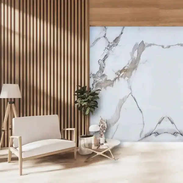 PVC MEGA PANEL 2.8/1220/2800mm CALACATTA GOLD 104 - Image 2