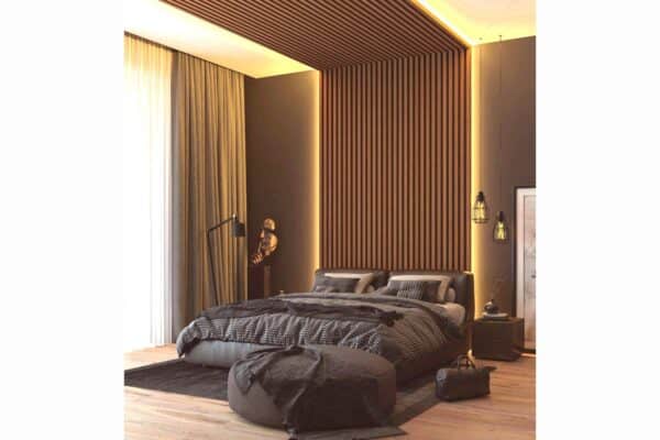 PS Panel 3D Πηχακια Τοίχου 11 Piano Golden Oak D. Brown - Image 3
