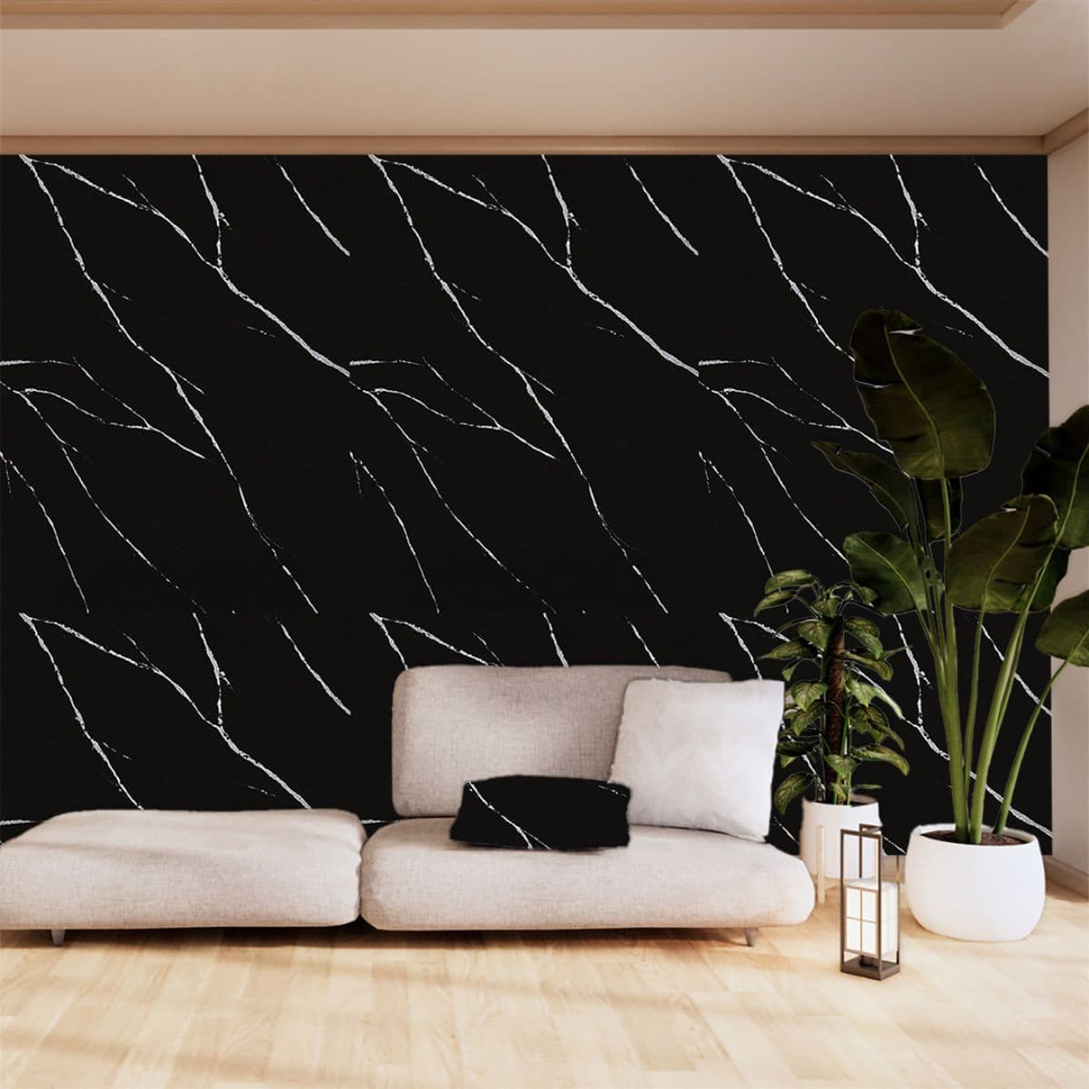 w204w-1200x1200 PVC MEGA PANEL 2.8/1220/2800mm CARRARA BLACK 204 - Image 2