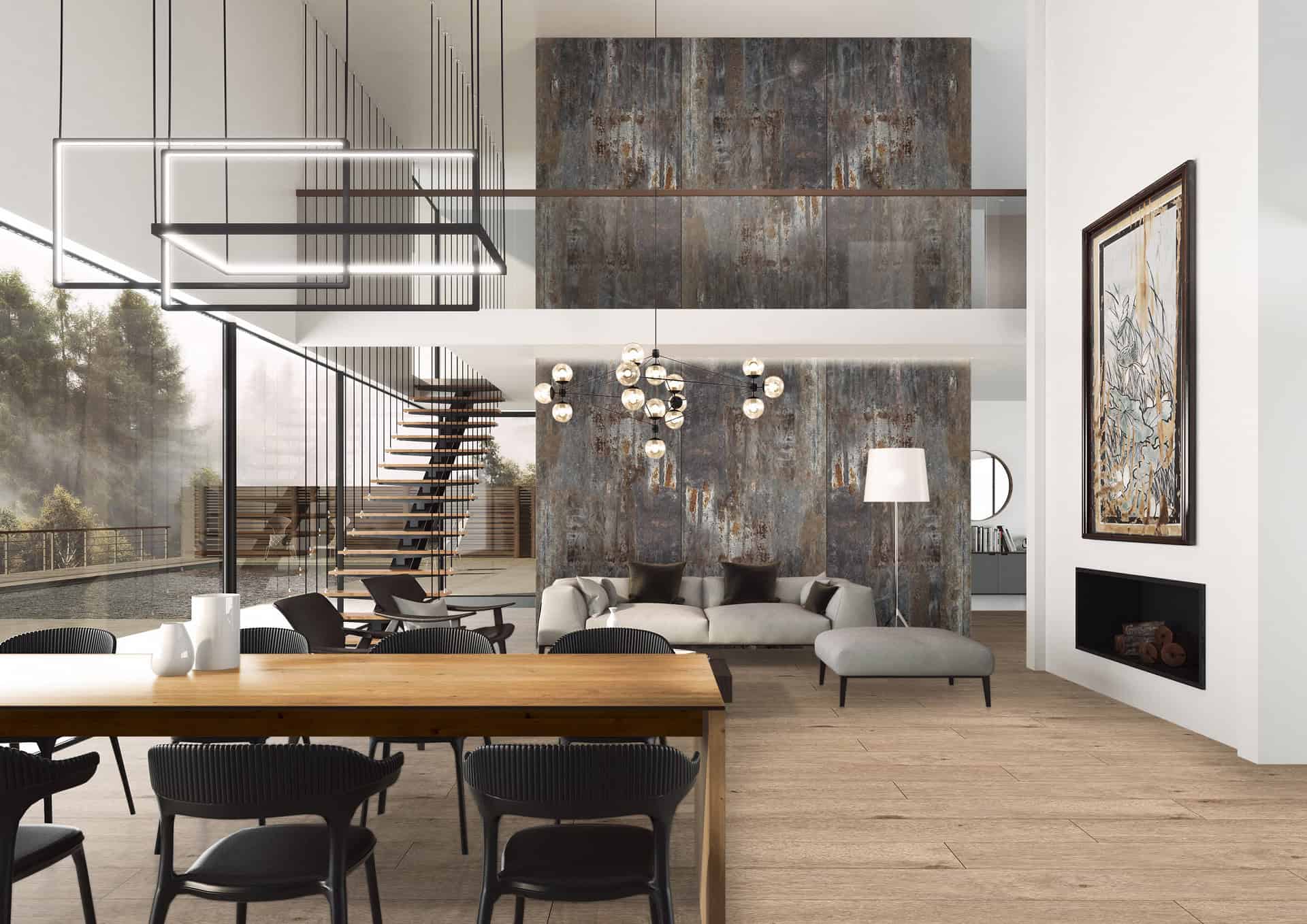 aranz_R120_ Πάνελ Μπάνιου-Τοίχου SPC Rocko R120 Native Steel 2800 x 1230 mm (3.44 m²) - Image 4