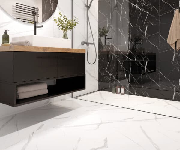 Δάπεδο SPC Vilo Calacatta White AC5/33 600x600mm - Image 2