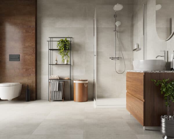 Δάπεδο SPC Vilo Concrete Dust AC5/33 600x600mm - Image 3