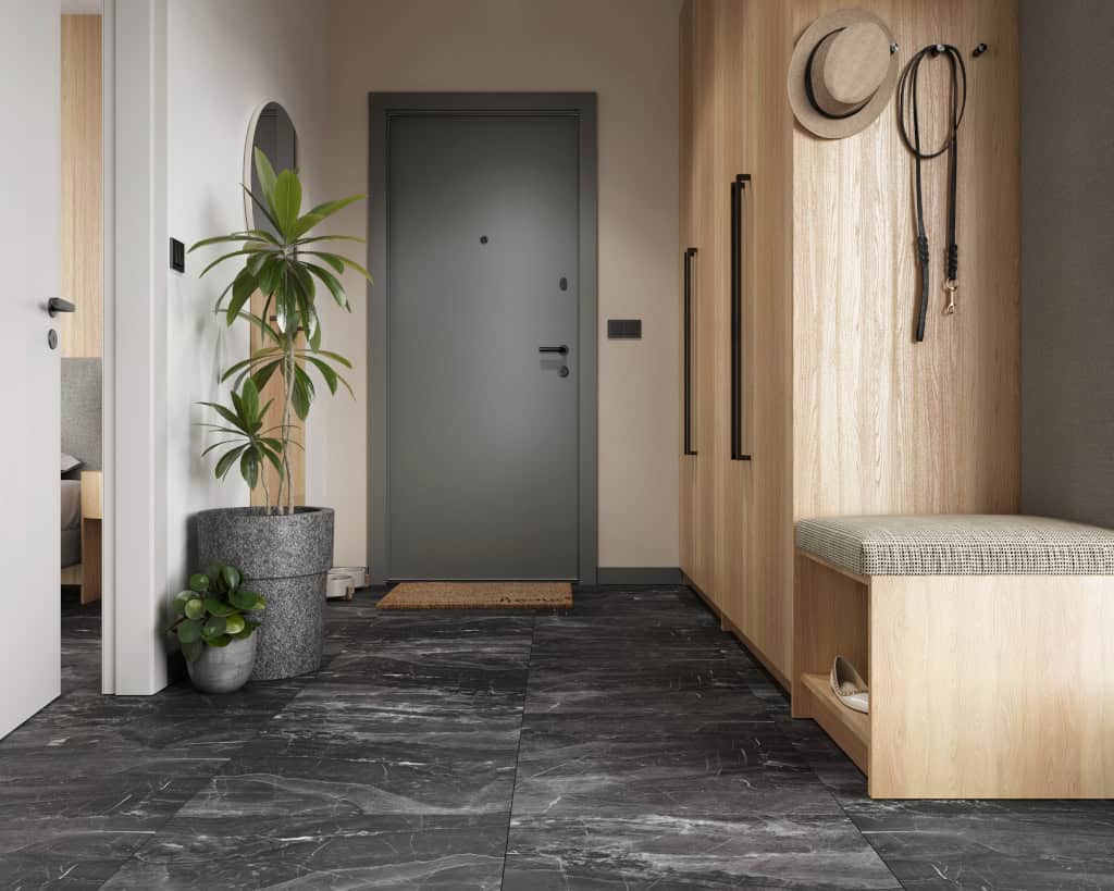 Dark-Stone_SPC-Flooring Δάπεδο SPC Vilo Dark Stone AC5/33 600x600mm - Image 3