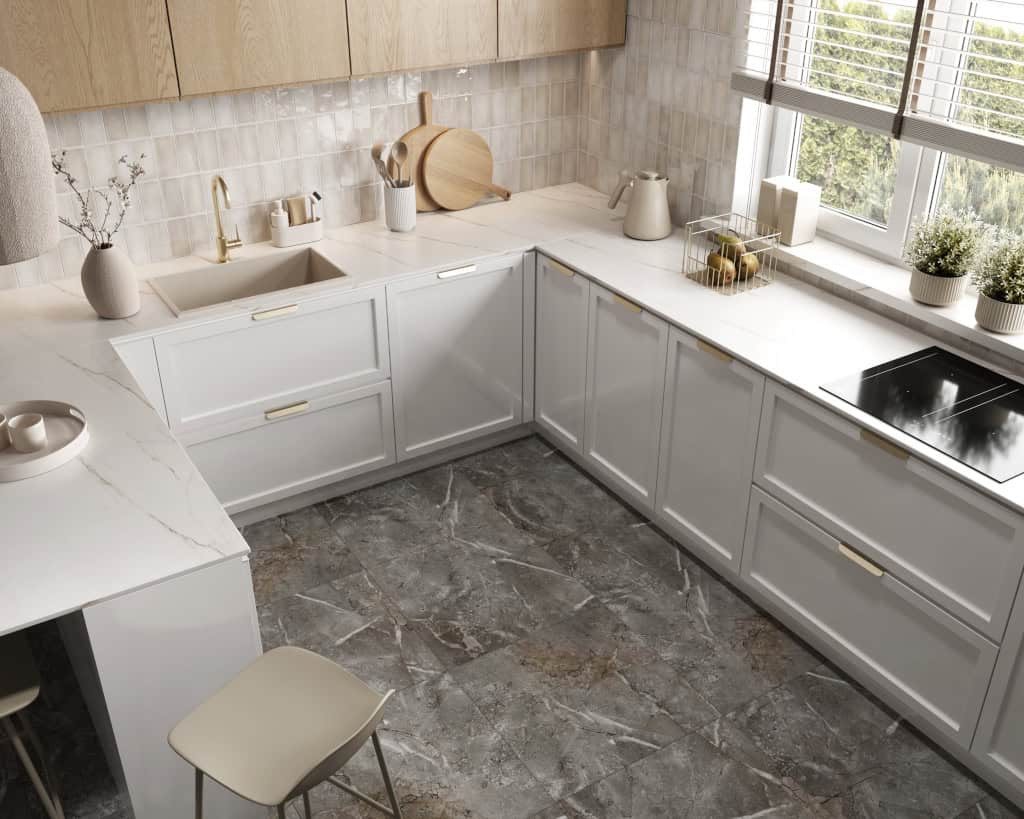 Marble-Skin_SPC-Flooring Δάπεδο SPC Vilo Marble Skin AC5/33 600x600mm - Image 3