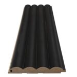 3D Κυματιστά Ξύλινα Πηχάκια Τοίχου Black 16/119/2750mm - Image 2