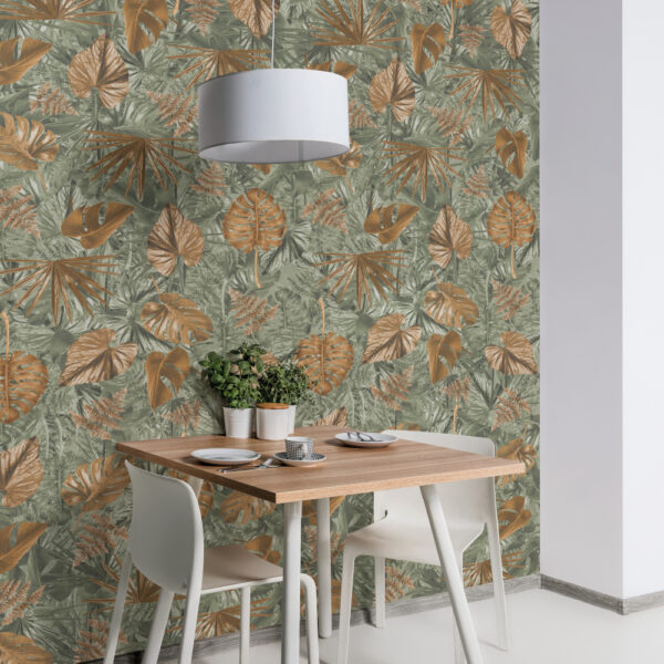 Πλαστική επένδυση Ραμποτέ PVC VILO Monstera 25x265 cm - Image 3