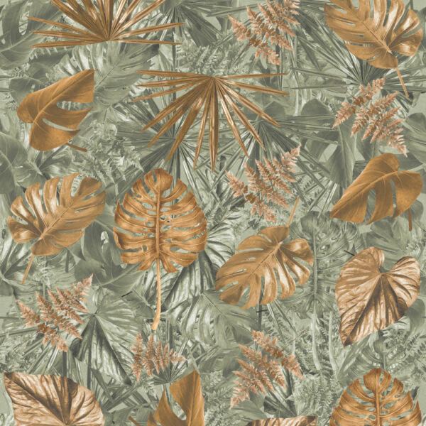 Πλαστική επένδυση Ραμποτέ PVC VILO Monstera 25x265 cm - Image 2