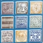 Διακοσμητικό Πάνελ 3D PVC 1651 Γαλάζιο / Γκρι Tribal Print - Image 3