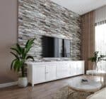 Διακοσμητικό Πάνελ 3D PVC 3070 Καφέ - Μαύρος γρανίτης 955 mm Χ 496 mm - Image 3