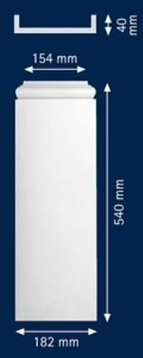 Διακοσμητικό στοιχείο πρόσοψης από φελιζόλ (Στήλη HFP 15)