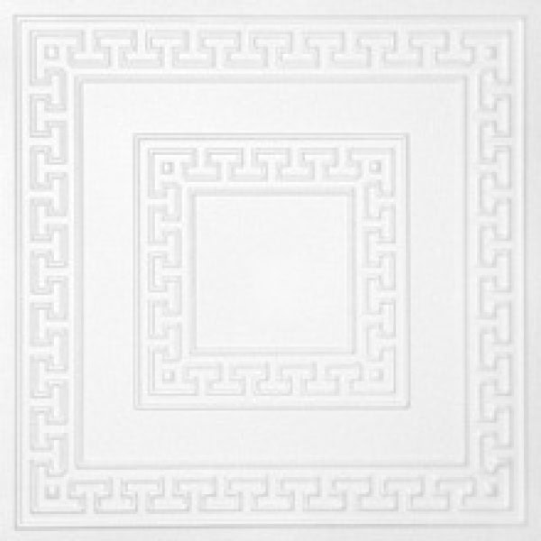 Διακοσμητικό Πάνελ Οροφής / Τοίχου Πίνακας XPS №0823 - Άσπρο