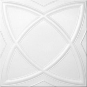 Διακοσμητικό Πάνελ Οροφής / Τοίχου №0839 Lambda Λευκό