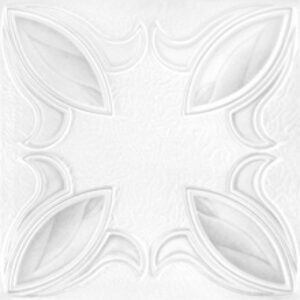 Διακοσμητικό Πάνελ Οροφής / Τοίχου ΓΚΡΙ 3D TULIP 57 S