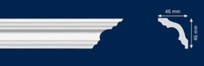 xps_ld-_50_46_46mm Διακοσμητική κορνίζα από φελιζόλ XPS LD-K50 / 46mm x 46mm