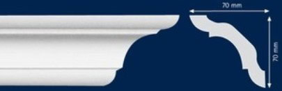 Διακοσμητική κορνίζα από φελιζόλ XPS