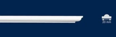 Διακοσμητική κορνίζα από φελιζόλ XPS / LD-I 20 / 20mm