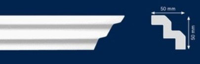 Διακοσμητική κορνίζα από φελιζόλ XPS