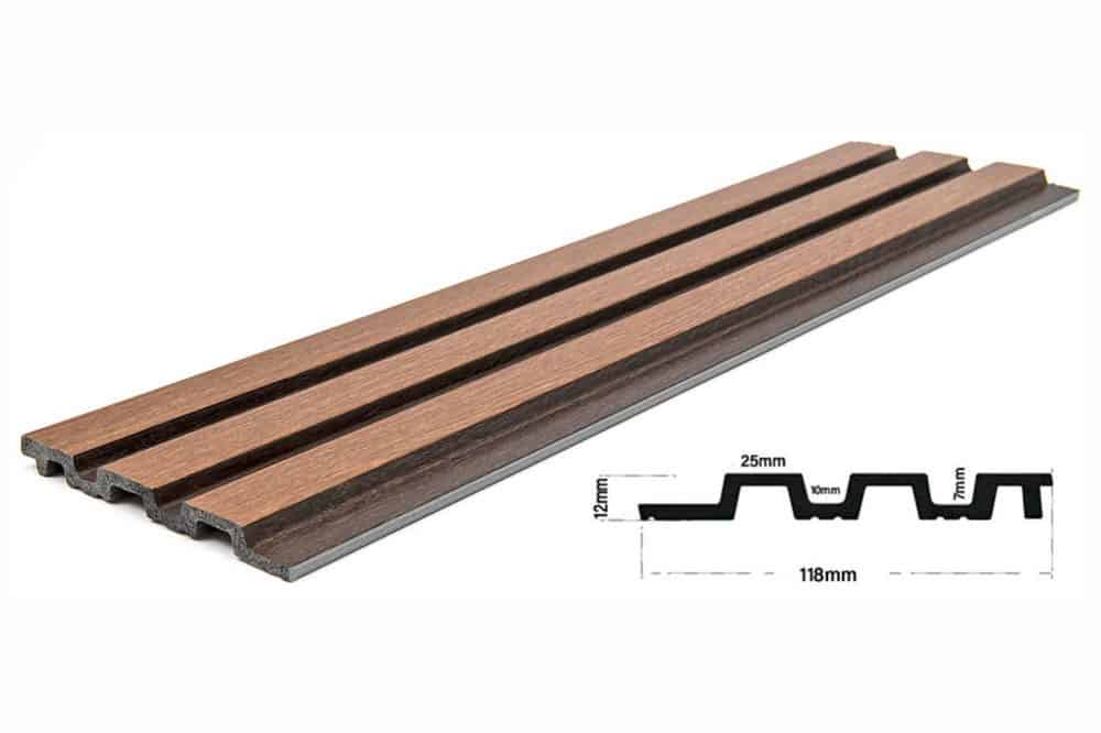 PS Panel 3D Πηχακια Τοίχου 11 Piano Golden Oak D. Brown