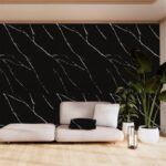 PVC MEGA PANEL 2.8/1220/2800mm CARRARA BLACK 204 - Image 2
