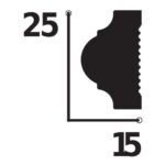 Πηχάκι τοίχου Decolux AD-025 2x25x15 (ανθυγρό) - Image 2