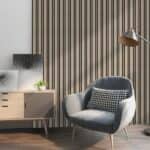 3D Πάνελ τοίχου PVC JC1161-032 (Γκρι-Ασημί) 2900 x 122 mm - Image 2