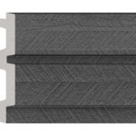 3D Πάνελ τοίχου PVC JC1020-Grey 2900x122 mm