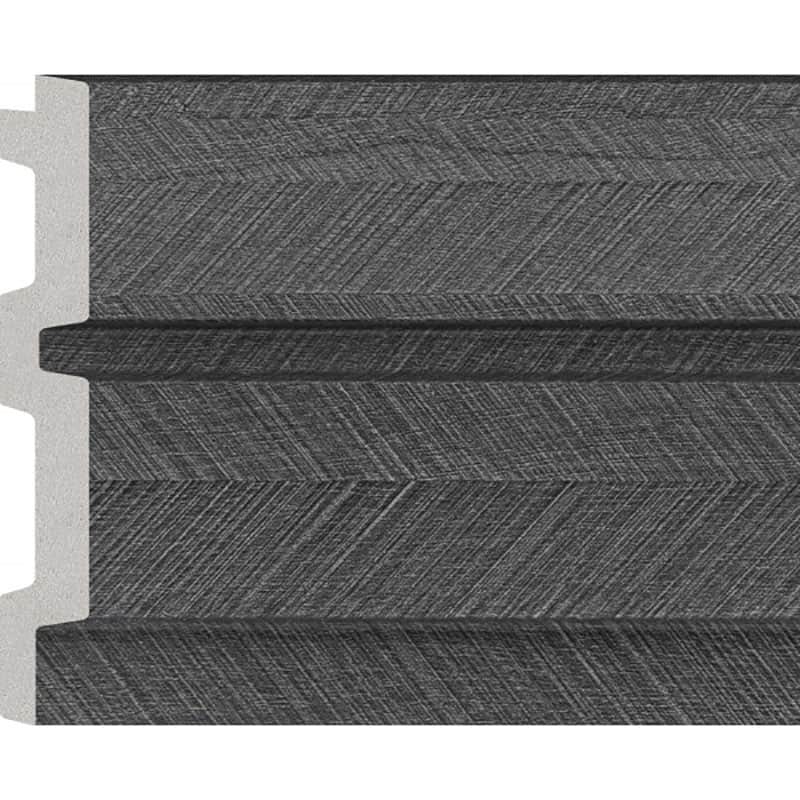 3D Πάνελ τοίχου PVC JC1020-Grey 2900x122 mm
