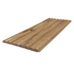 3D Κυματιστά Ξύλινα Πηχάκια Τοίχου Pecan Natural16/119/2750mm - Image 2