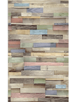 Πλαστική επένδυση Ραμποτέ PVC VILO Color Wood 25x265 cm