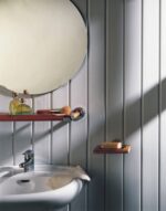 Πλαστική Επένδυση Ραμποτέ Λευκό PVC DECOLINE με αρμό-U, 20x300 cm - Image 2