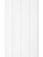 Πλαστική Επένδυση Ραμποτέ Λευκό PVC DECOLINE με αρμό-U, 20x300 cm