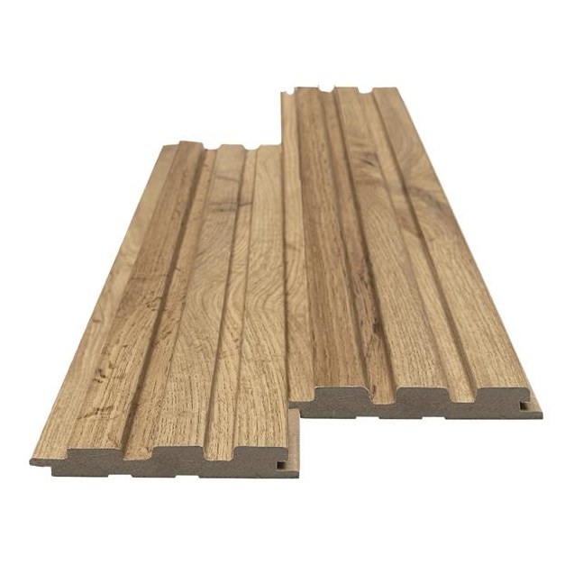 IMG_9120 Mdf Panel Με 3D Πηχακια 508090 Beat St 16/119/2750Mm Pecan - Image 1