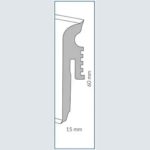 Σοβατεπί PVC Εύκαμπτο ARBITON VIGO 60 147 Georgetown Oak, 2200 x 60 x 15mm - Image 3