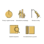 XL HARMONY WOOD Decorative Panel Τοίχου, 60 x 265 cm (συνδιάζεται με τα 3d πανελ τοίχου SLAT PANEL) - Image 4