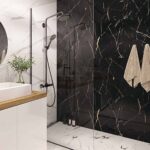 Πανελ τοίχου SPC VILO Calacatta Black gloss, 600 x 1200 x 4mm - Image 3