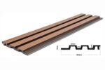 PS Panel 3D Πηχακια Τοίχου 11 Piano Golden Oak D. Brown