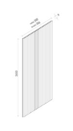 LINERIO XS-LINE OVAL WHITE PANEL 2,65x30 cm - Image 2